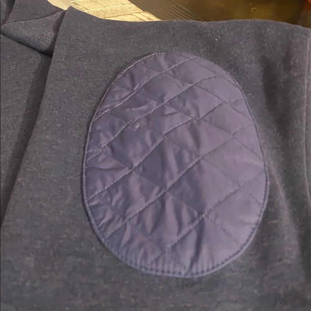 Peter Millar Dark Blue Zip-Up Sweater with Quilted Accents - Picture 4 of 10